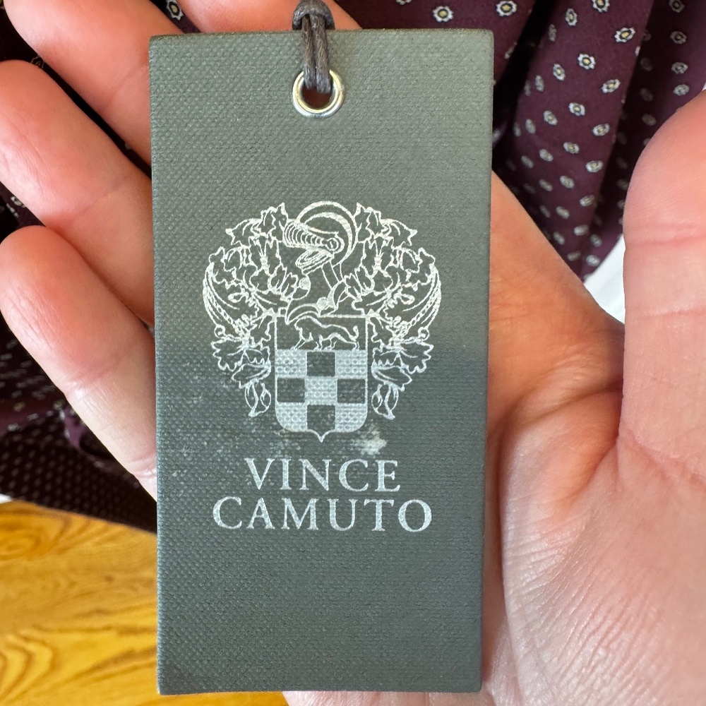 Vince Camuto maroon dress- size 10 - Picture 5 of 10